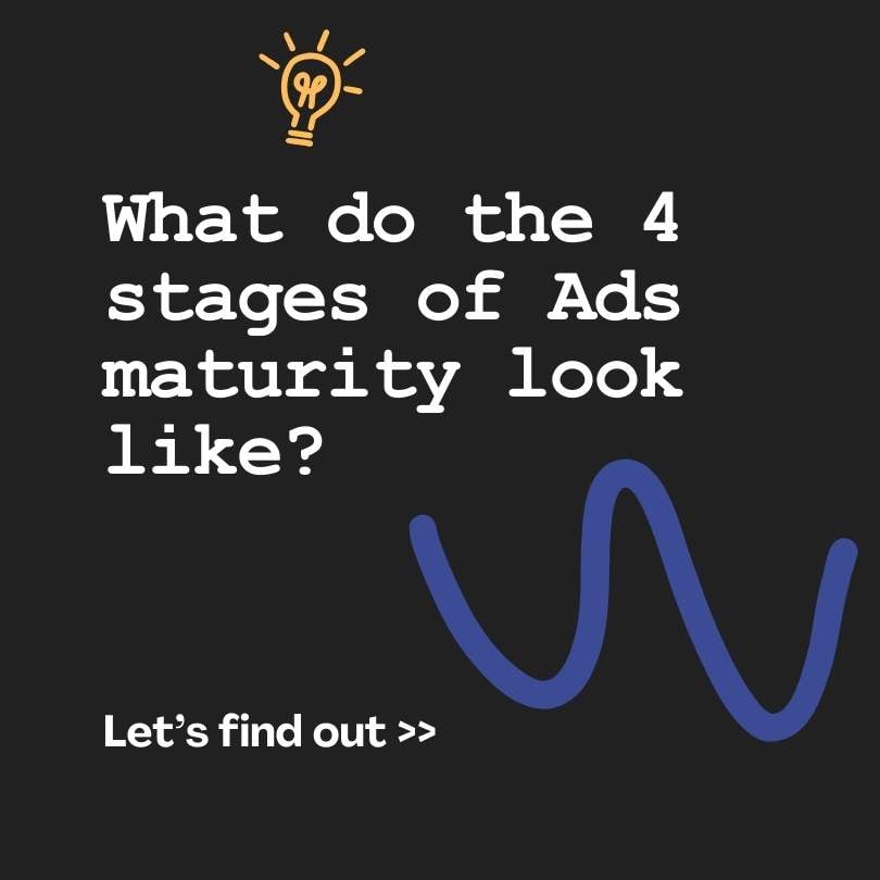 Cover Image about Ads maturity with text